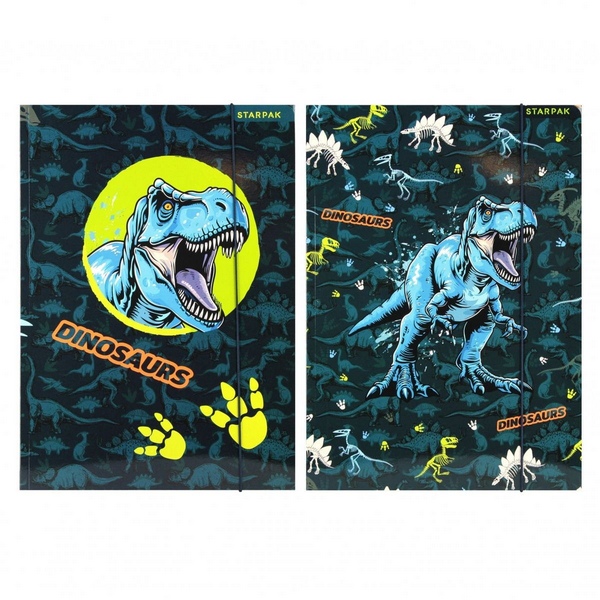 Teczka z gumką A4 Dino Glow 559701 STARPAK